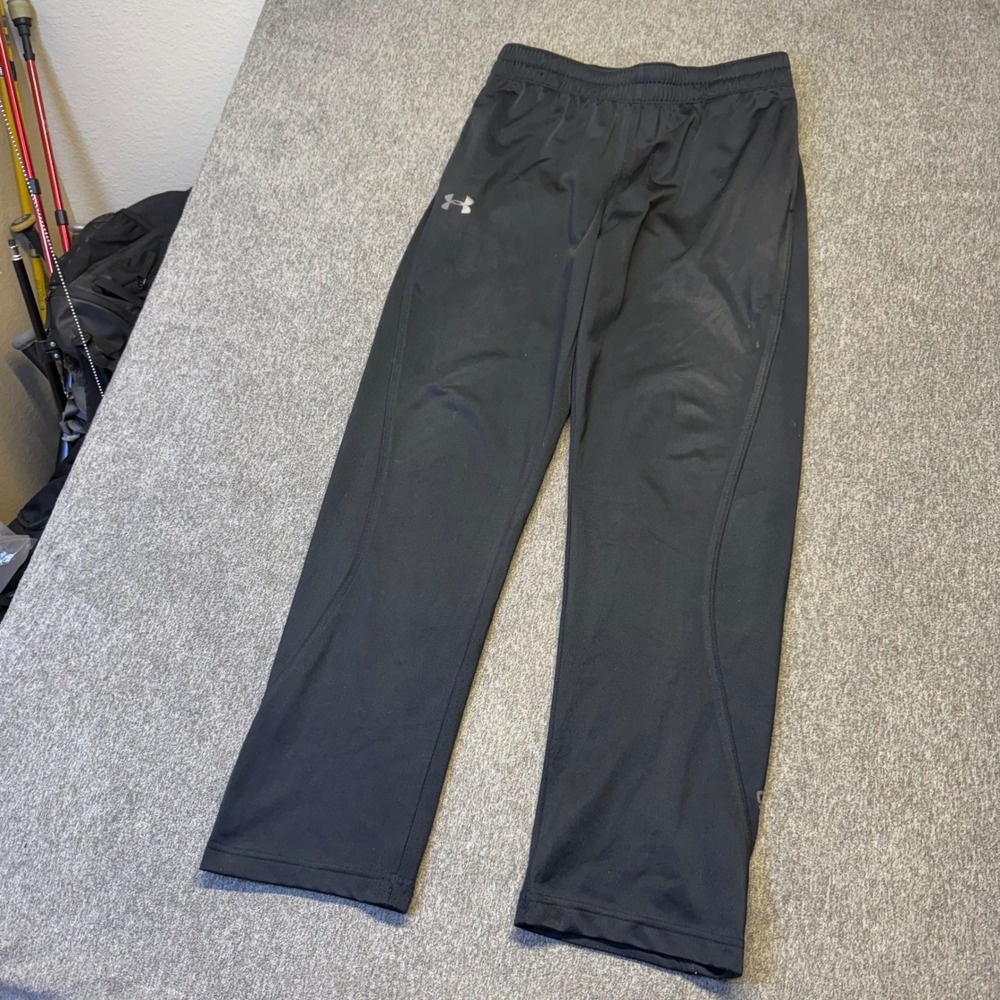 Under Armour Mens Black Loose Fit Athletic Training Pants Medium